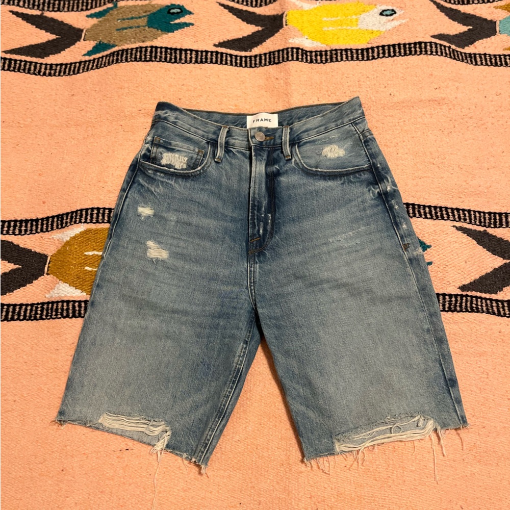 Frame Denim Bermuda Jean Shorts